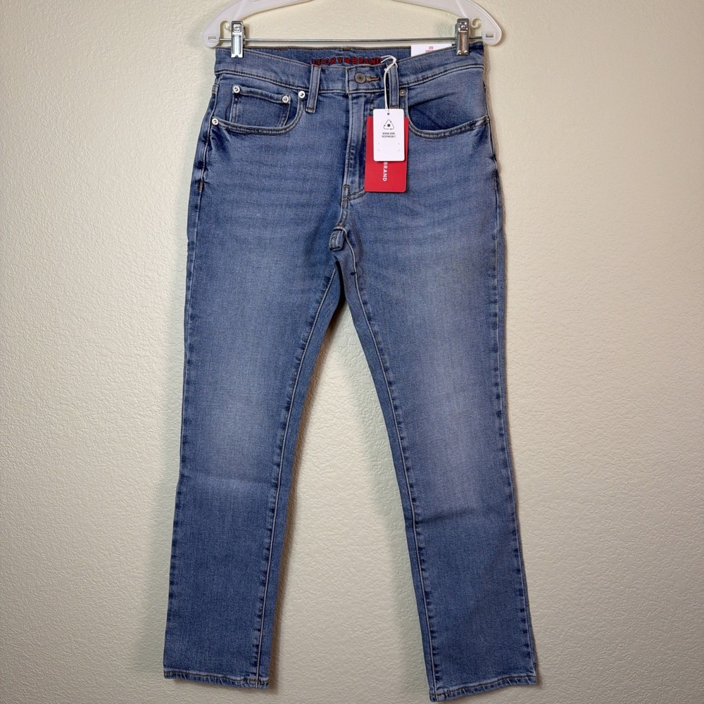 Lucky Brand 223 Straight Jeans Men 29x30 NWT Light Blue Advanced Stretch Denim
